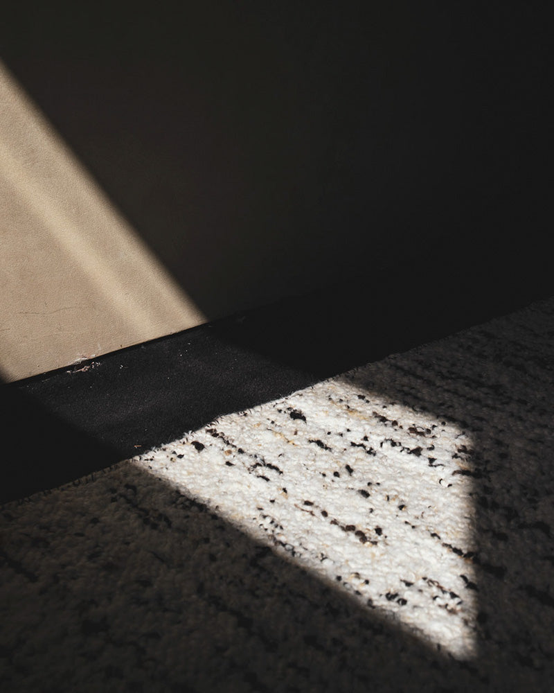 Off white wool carpet
