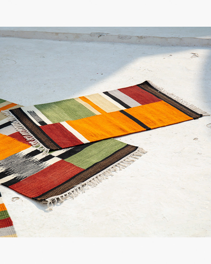 kilim wool accent rug