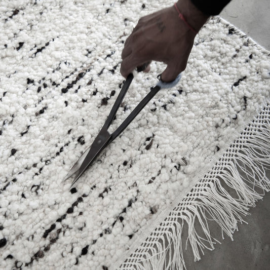 Detail of flat woven rug