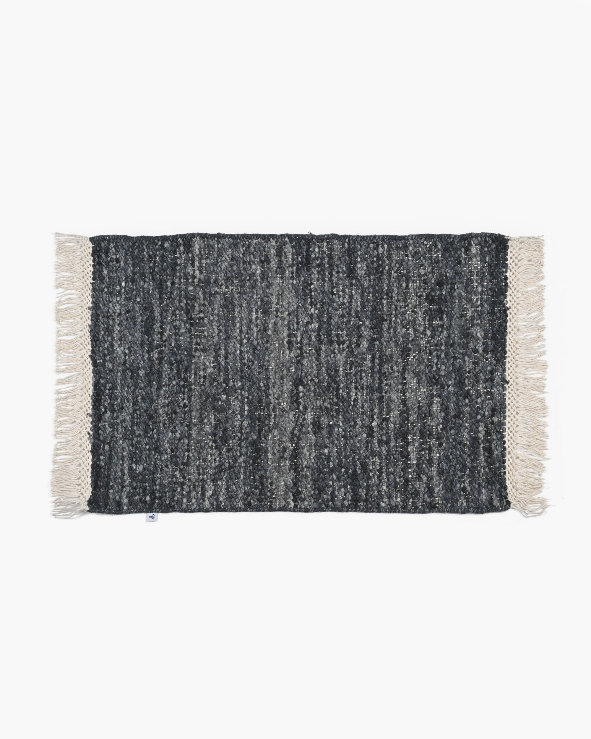 CHARCOAL Rug 2x3 - Hand-Woven New Zealand Wool Rug - Mark Krebs
