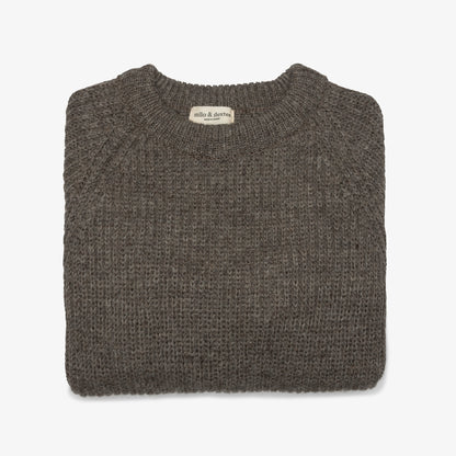 Hand Knit Wool Fisherman Sweater