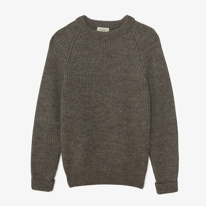 Hand Knit Wool Fisherman Sweater