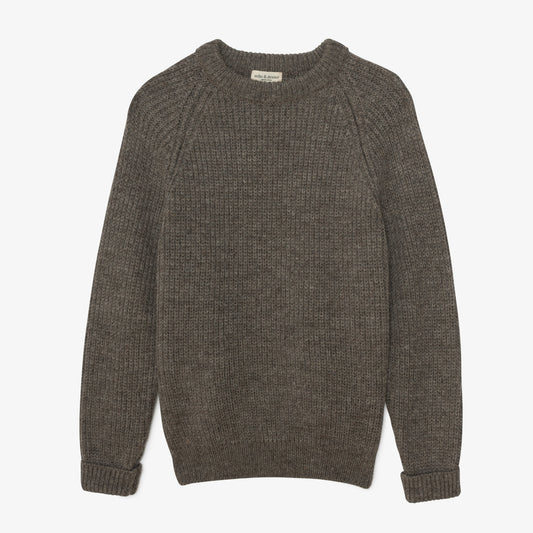 Hand Knit Wool Fisherman Sweater