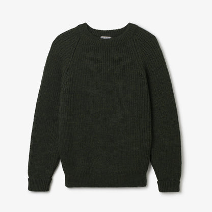 Hand Knit Wool Fisherman Sweater