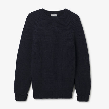 Hand Knit Wool Fisherman Sweater