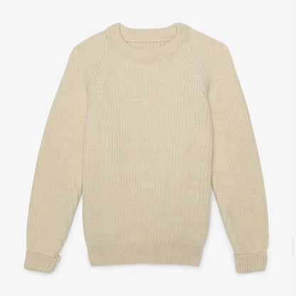 Hand Knit Wool Fisherman Sweater