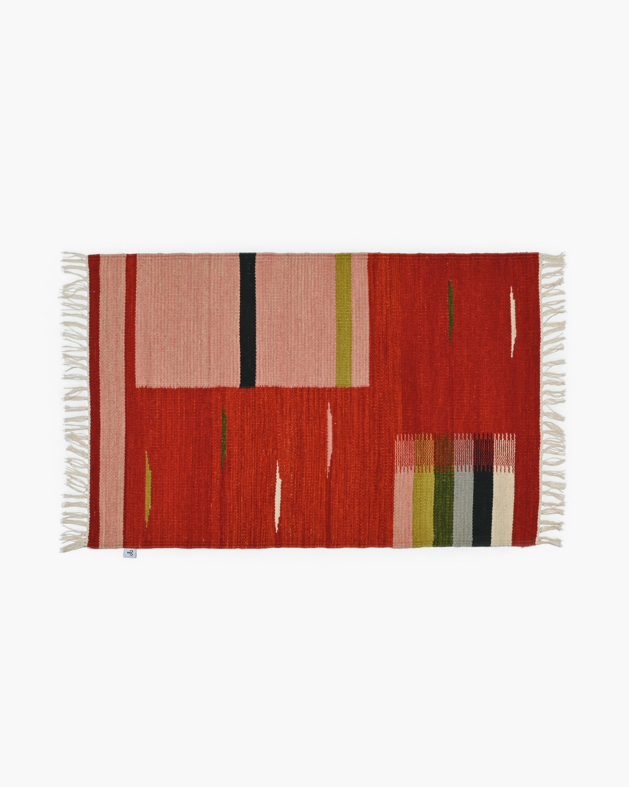 ROSE GARDEN Kilim Rug 2x3 - Hand-Woven Wool Rug - Mark Krebs