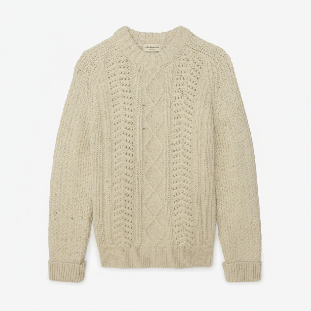Hand Knit Wool Classic Sweater